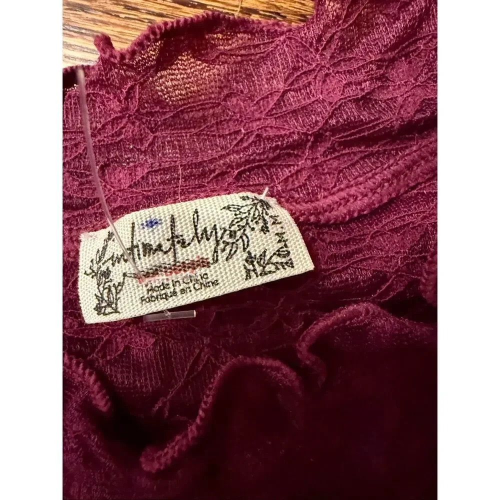 New Free People x Intimately From The Start Mockneck Long Sleeve Size M